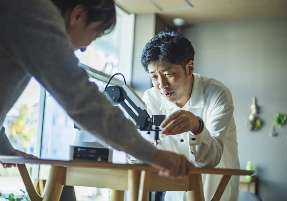 ものづくりの現場の山下智也